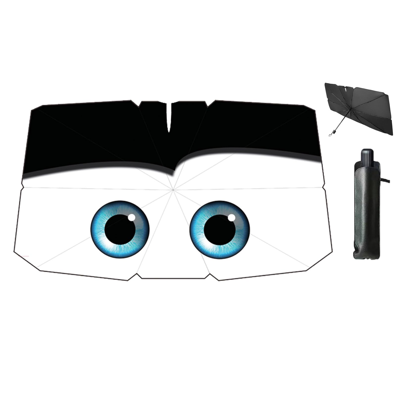 Coricha Windshield Sun Shade Eyes Umbrella for Car Front Window Sun Visor for Windshield 2025 Car Summer Accessories 100% Blacko