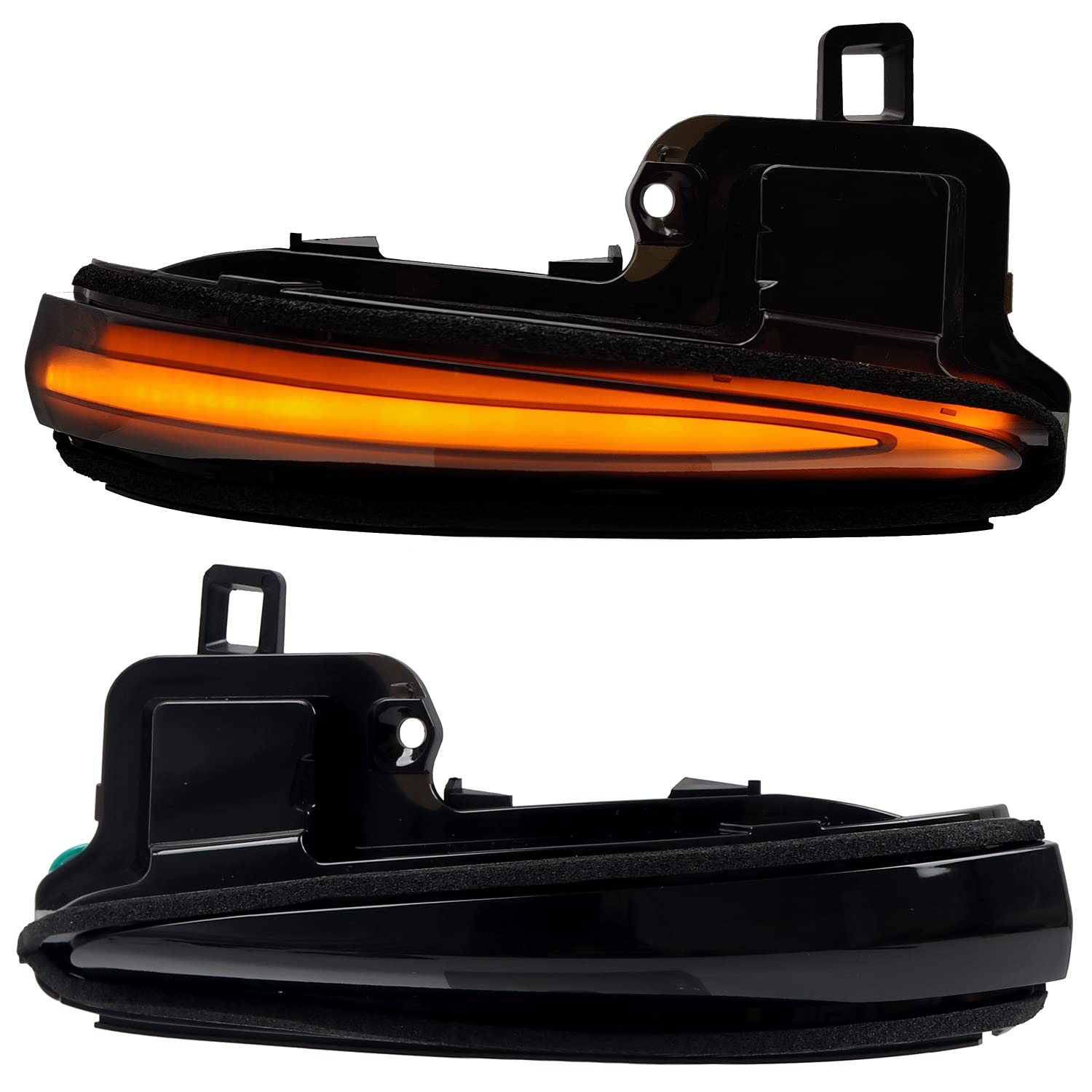 High Flying Car Accessories Side Mirrors Led Sequential Dynamic Blackout Turn Signal Lights Indicator 2Pcs/Pair For Toyota Tacoma 16-23, Rav4 Xa50 19-23, Highlander Xu70 2020-2023 (Blackout)