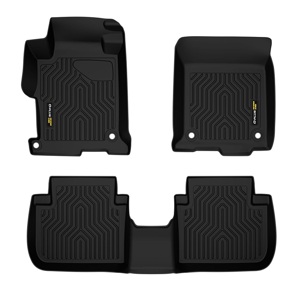 G-PLUS Floor Mats Compatible with Honda Accord Sedans 2013-2017 Floor Liners All Weather Full Cover Protection 3 Piece Black