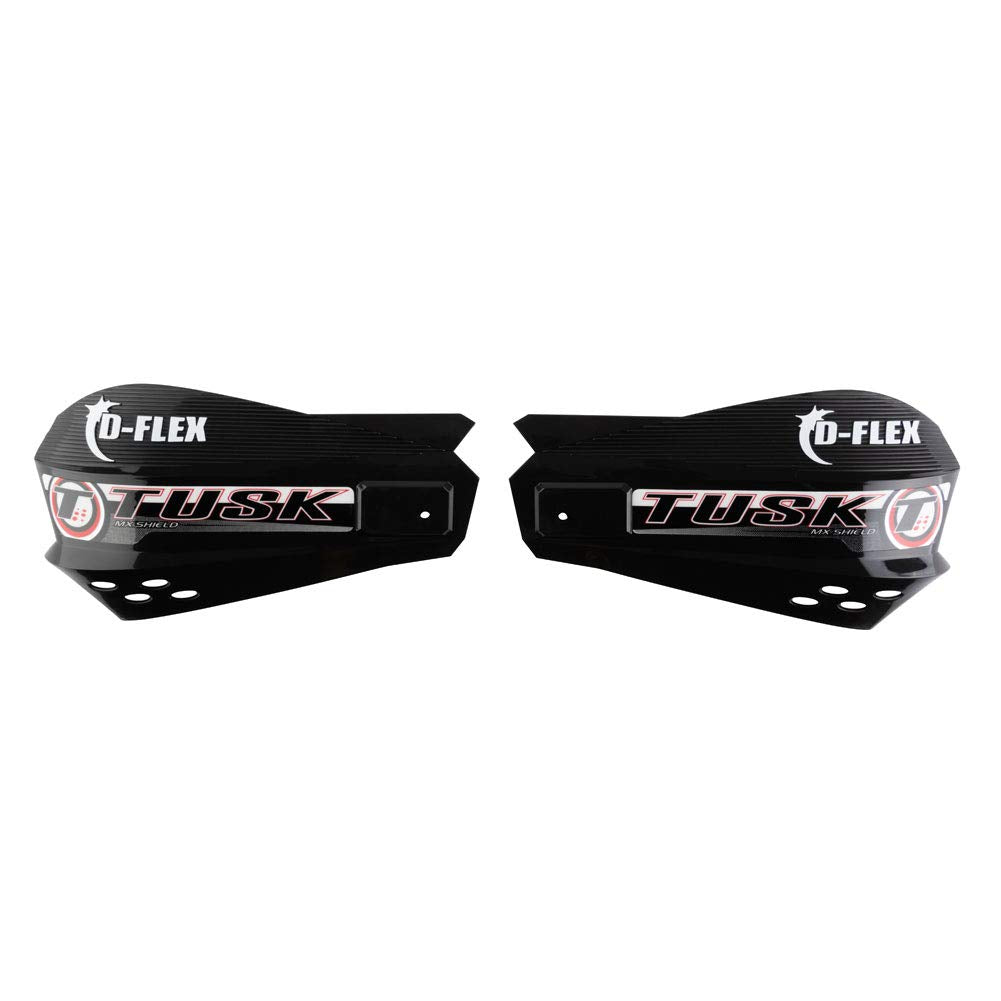Tusk D-Flex Handguards With Mx Shields Black 1 1/8'' Bar Mounts