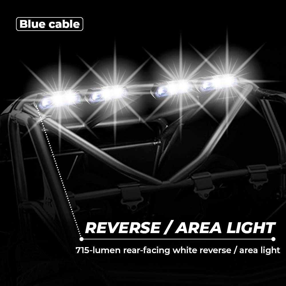 KEMIMOTO UTV Chase LED Tail Light, Chase Brake Light Bar with 5 Modes(Strobe, Courtesy, Reverse, Running, and Brake) Compatible