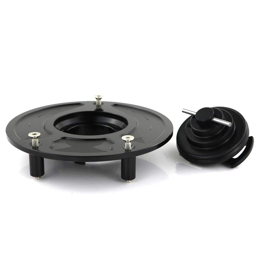 Xitomer Cnc Fuel Cap, Fit For Cb1000R 04-13 Fluid Cap Covers Cbr1000Rr Cbr1100Xx Blackbird Fuel Cap/ Cbr600F4I/ Cbr600Rr/ Cbr954Rr/ Rc51/ Vfr800/ Vtr1000F Gas Tank Cover, Cnc Aluminum Alloy (Black)
