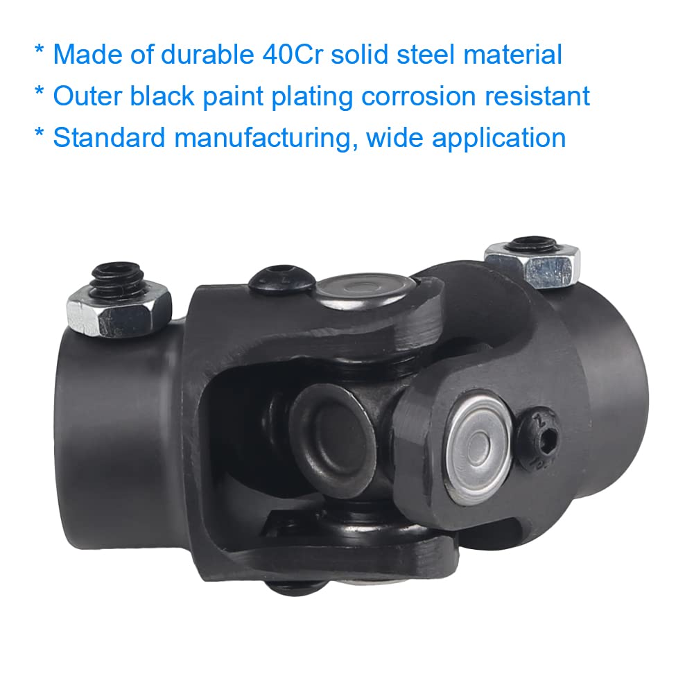 Wmphe 3/4' Dd X 3/4' Dd Steering Shaft Universal U Joint, Total Length: 83Mm (3-1/4')
