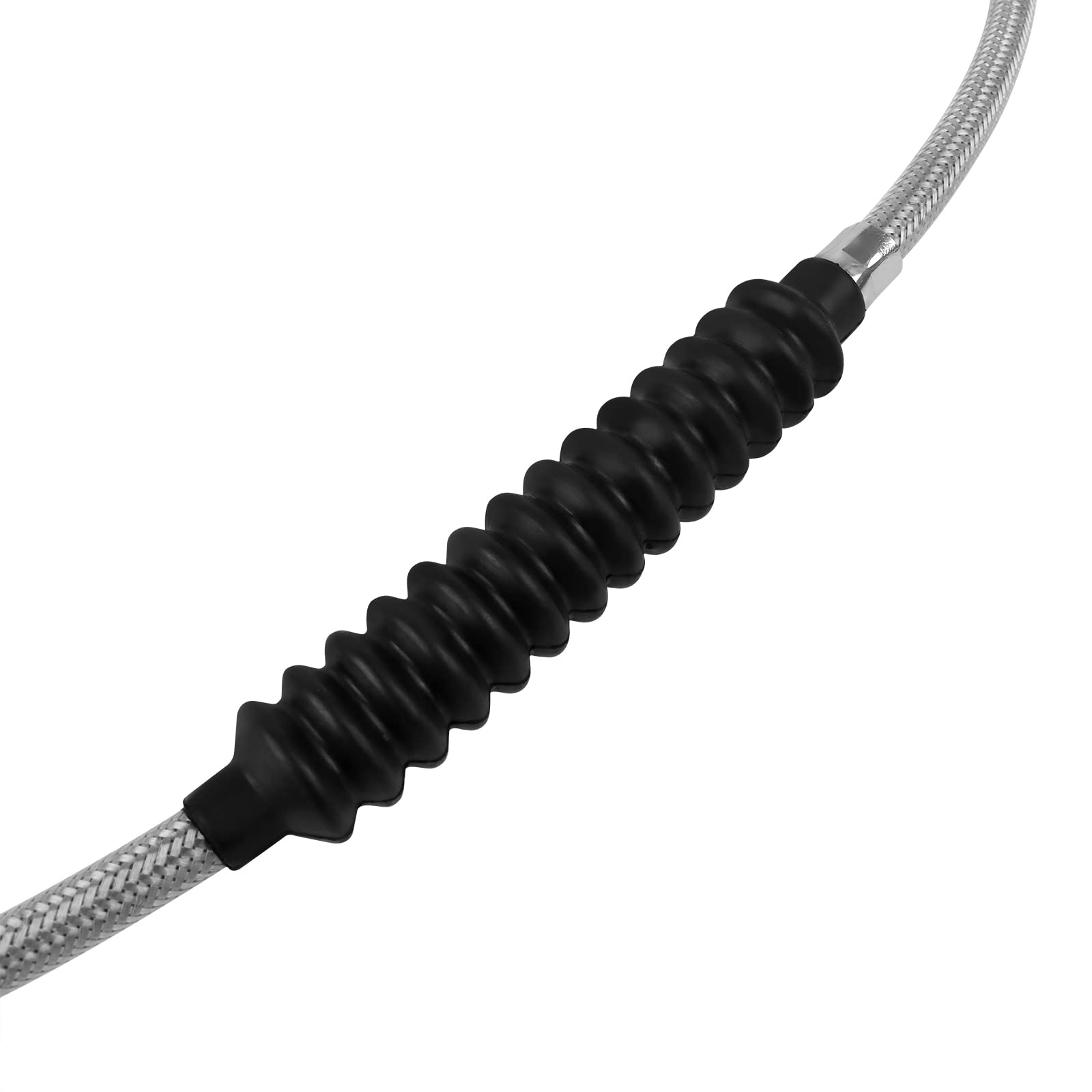 Worldmotop 63' 67“ 71' 75” 79' Stainless Steel Clutch Cable Wire Kit Compatible With Harley Iron Xl 883 1200 Dyna Softail Fat Boy Heritage Road King Motorcycle Clutch Cable Wire(71')