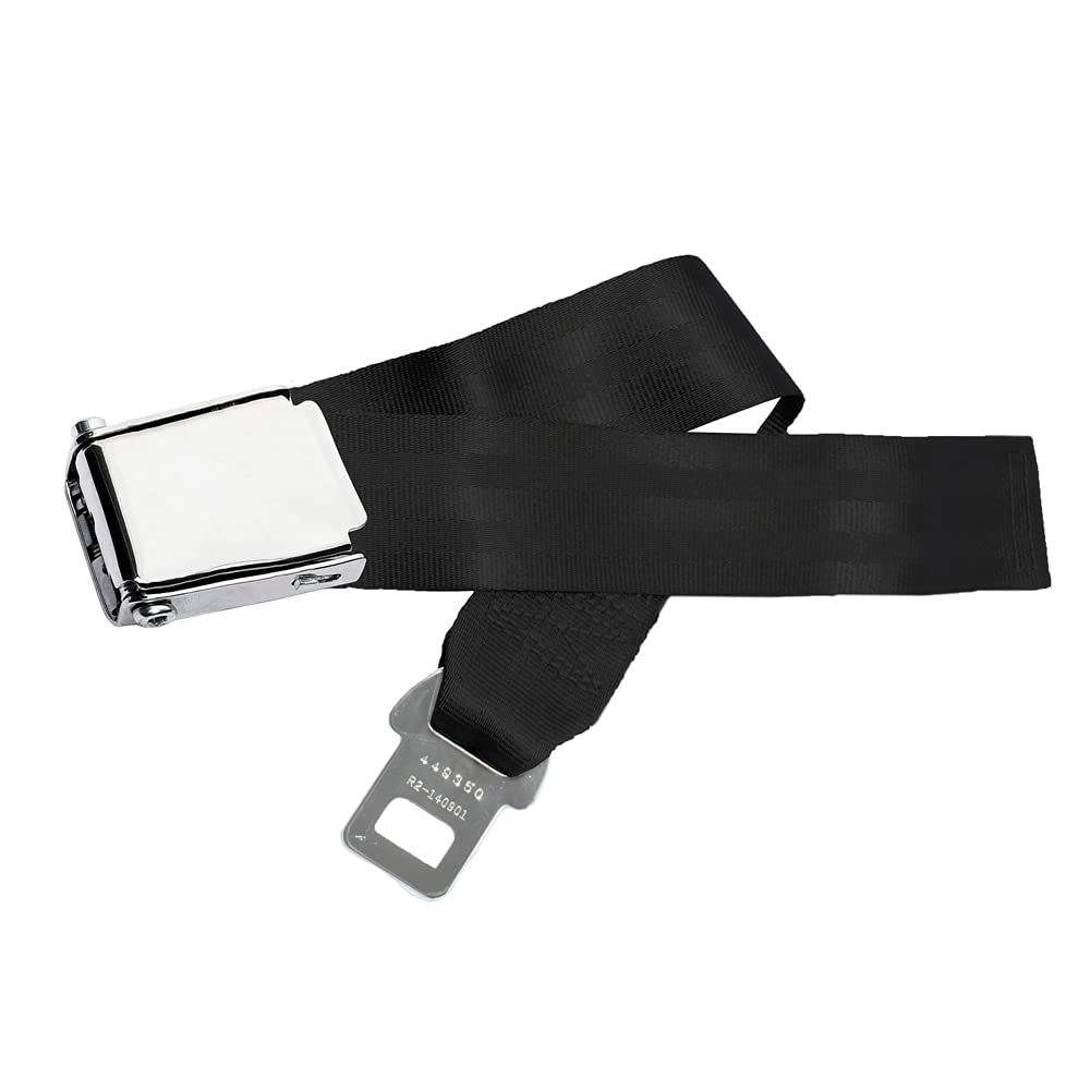 SEAT BELT EXTENDER PROS Adjustable Airplane Seat Belt Extender - Fits Most Airlines, Black, 9-24 Inch, E4 Safety Certified, Carry Case Included