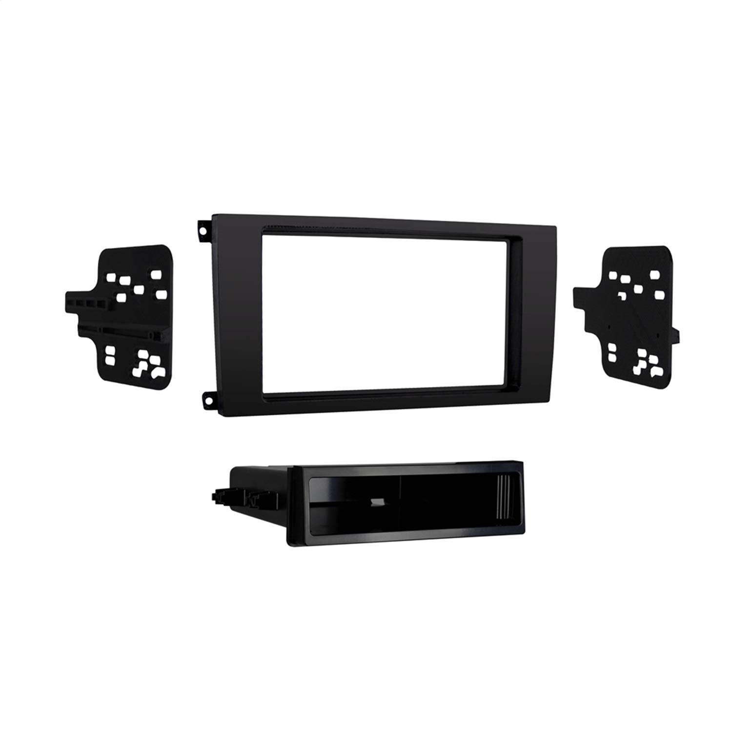 Metra 99-9604B Single/Double Din Dash Kit For Select 2003-2010 Porsche Cayenne Vehicles, Matte Black