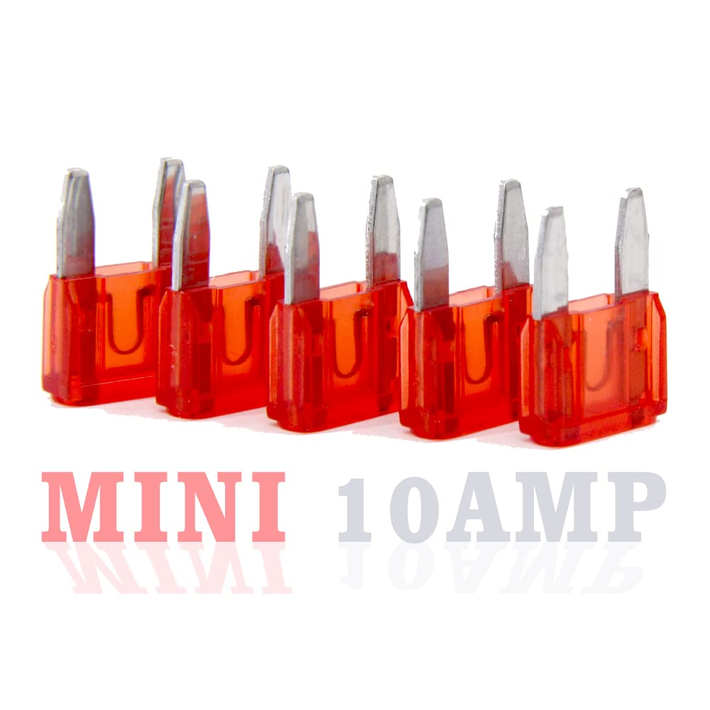 Fymusing 20 Pcs 10A Mini Blade Fuse, Automotive Fuse For Car Truck