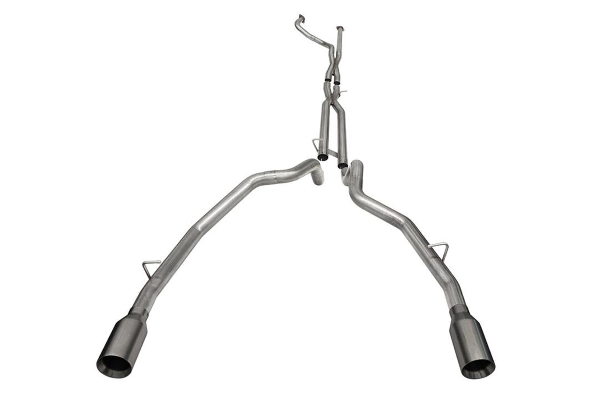 Corsa 21-22 Dodge Ram Trx Crew Cab Baja Catback Exhaust Dual Rear Gunmetal Tip - 21190Gnm