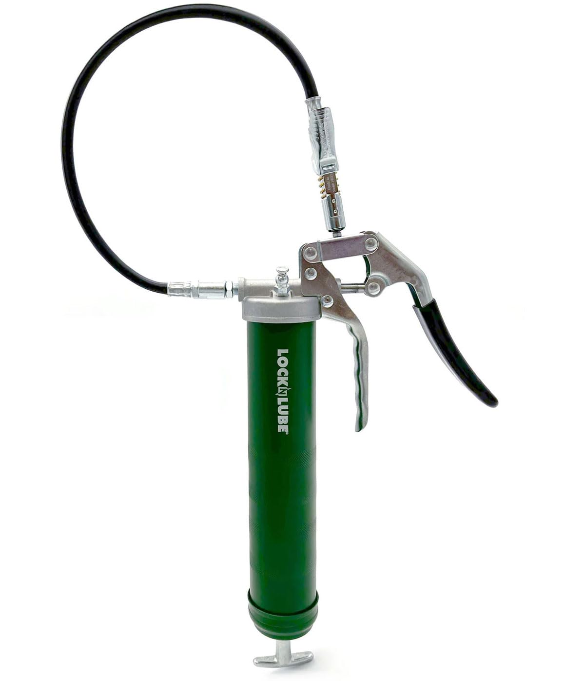 Locknlube Heavy-Duty Pistol Grip Grease Gun. Includes Our Patented Locknlube Grease Coupler (Locks On, Stays On, Won'T Leak!) Pl