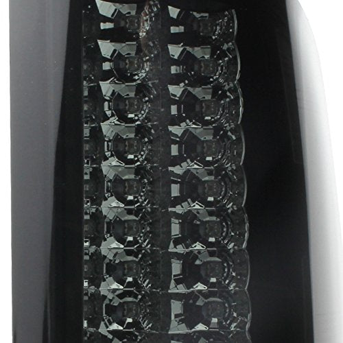 Akkon - For 07-13 Sierra 1500 07-14 Sierra 2500Hd 3500Hd Black Smoke Led Tail Lights Brake Lamps Replacement
