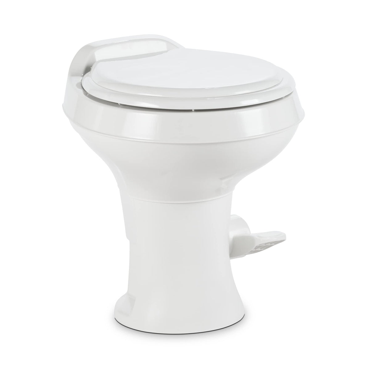Dometic 300 Series Gravity-Flush RV Toilet | Powerful Triple-Jet Action Flush with Adjustable Water Level | Standard Height Flus
