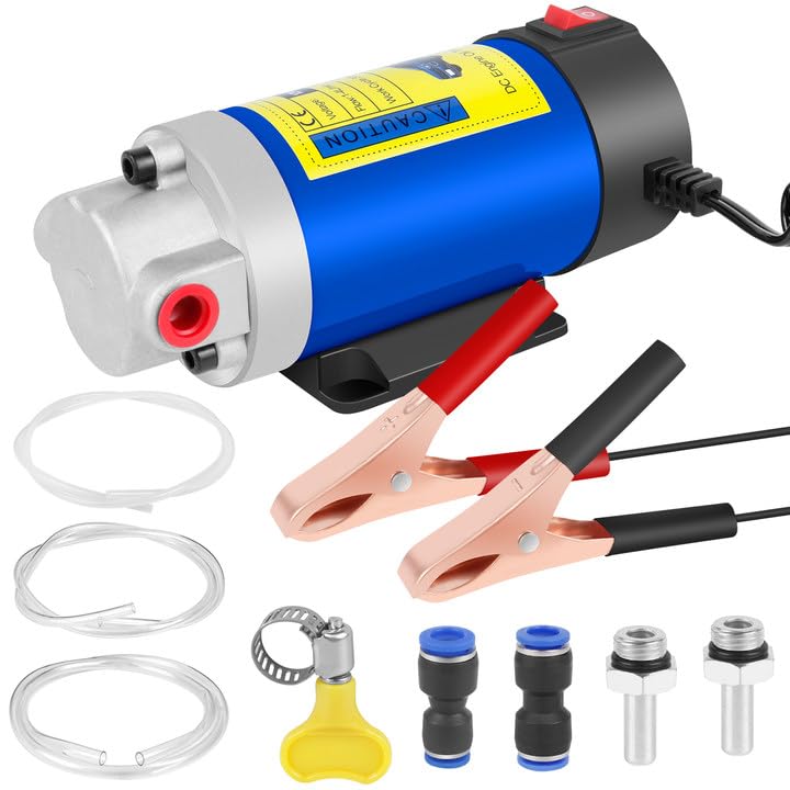 Oil Pump, 12V 100W Oil Extractor, Transfer Pump For Oil Change, Electric Transfer Oil Pump From Cars, Motorcycles, Rvs, Boats