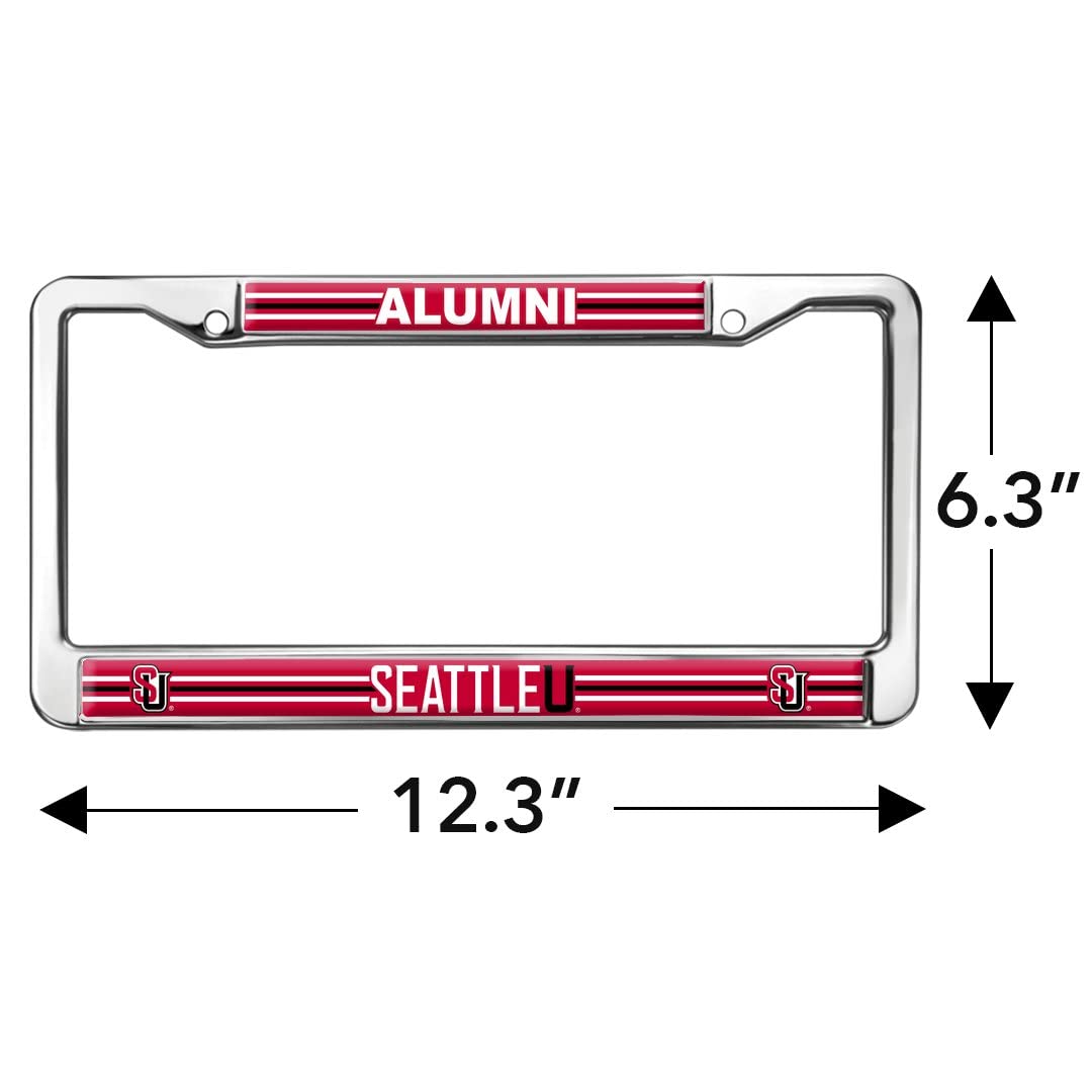 GRAPHICS & MORE Metal License Plate Frame - Seattle University Alumni - Full Size, One Size