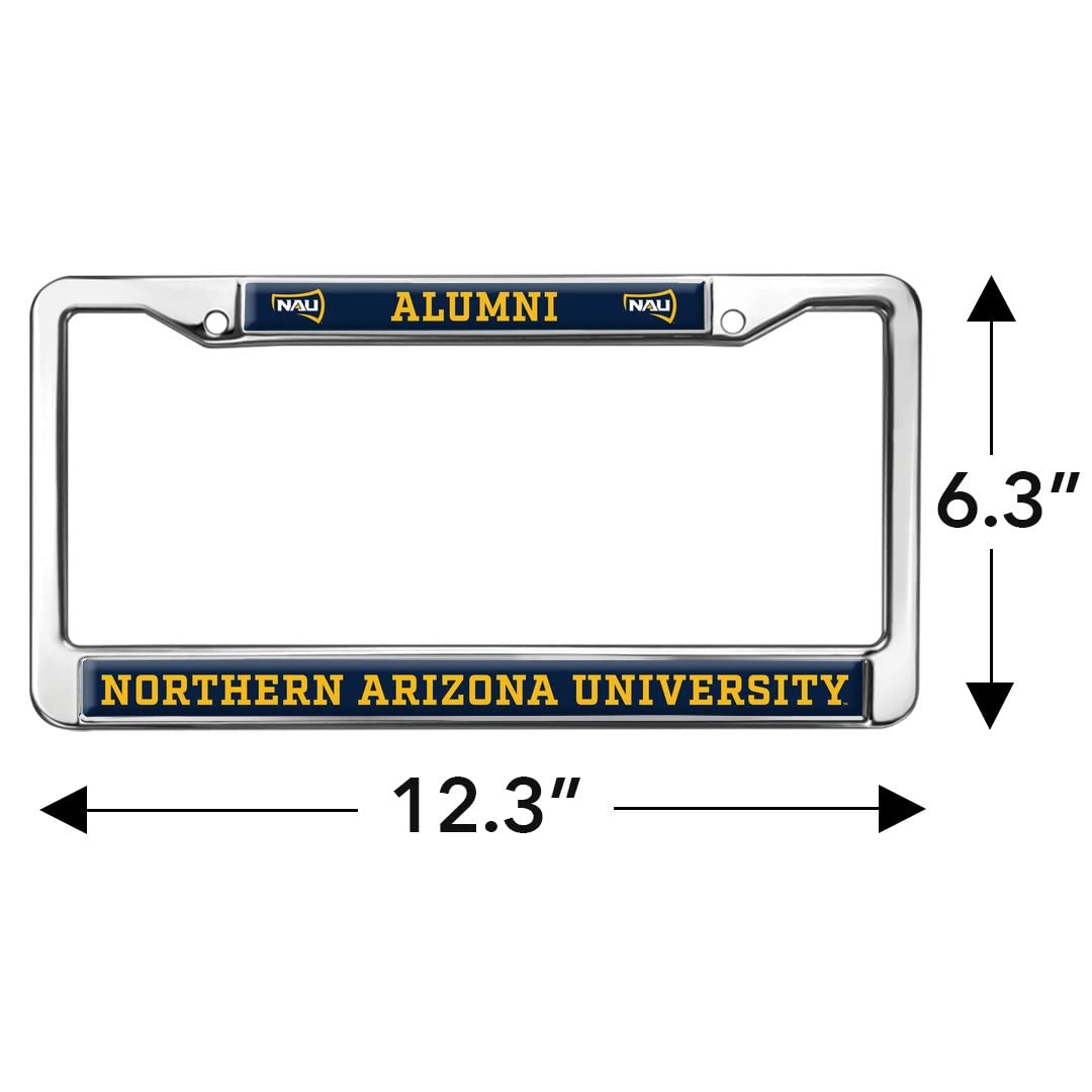 Northern Arizona University Alumni Logo Full Size Standard License Plate Metal Frame