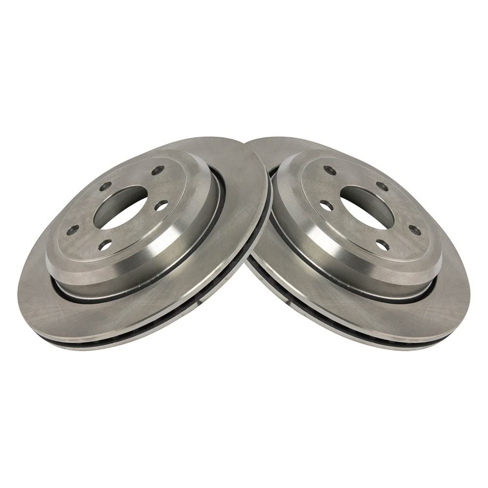 Trq Rear Brake Rotors Set Vented Compatible With 2011-2021 Dodge Durango Jeep Grand Cherokee 2022 Grand Cherokee Wk