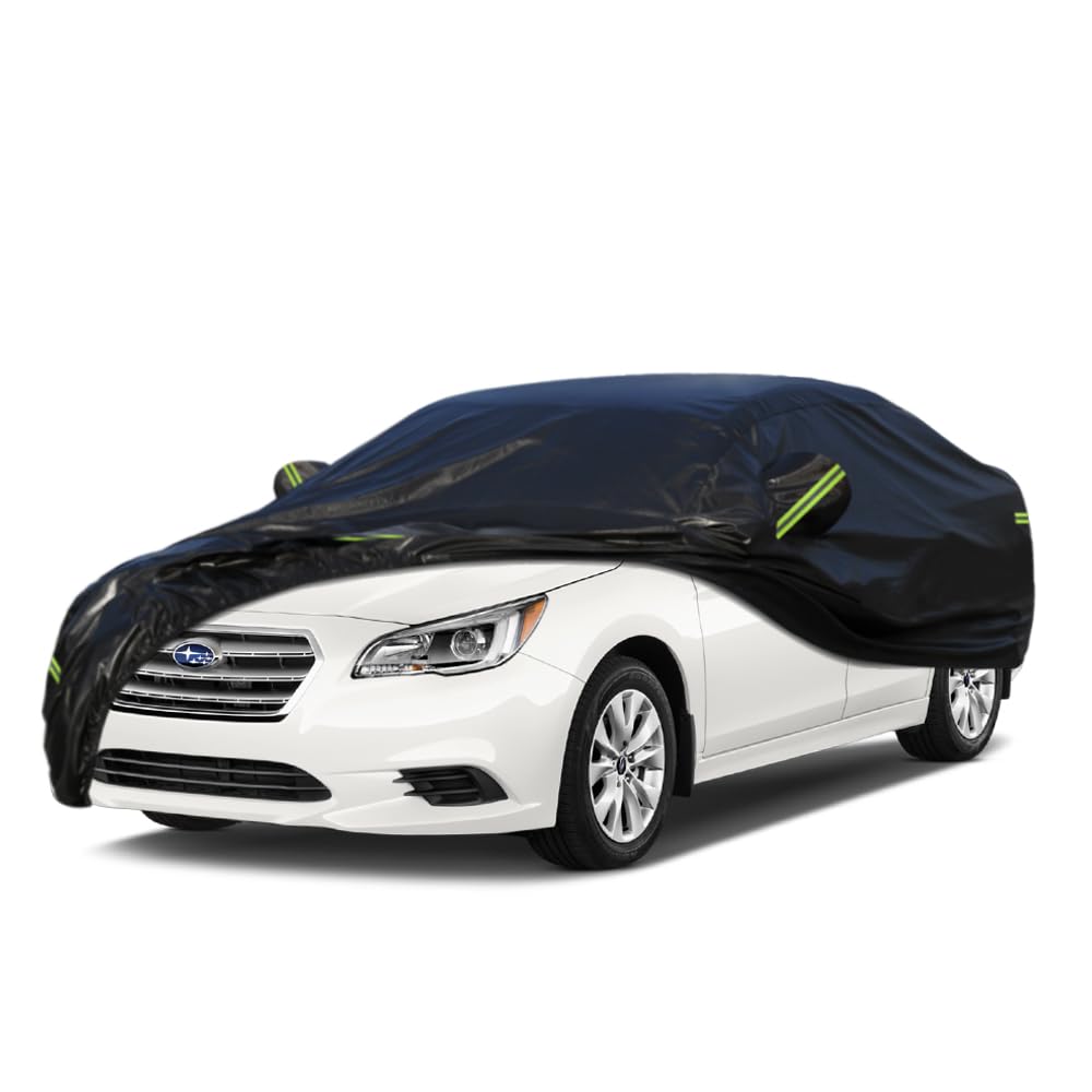 Kaugung 7 Layers Car Cover Custom Fit Subaru Legacy Sedan From 2001 To 2025, Outdoor Waterproof All Weather Sun Rain Dust Snow P