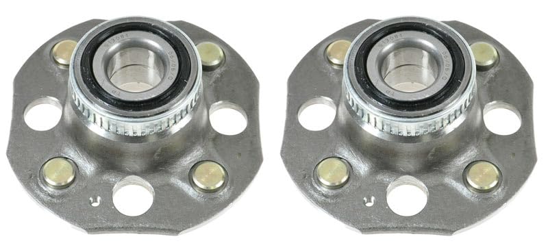 Trq Rear Wheel Hub Bearings Assembly Set Compatible With 1990-1993 Acura Integra 1986-1989 Honda Accord 1988-1991 Civic