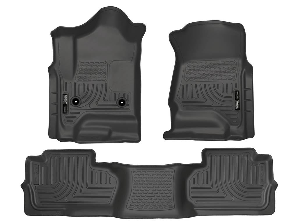 Husky Liners Weatherbeater Floor Mats | Fits 2014-2019 Chevrolet Silverado & GMC Sierra 1500 (19 LD Only); 15-19 Silverado/Sierr