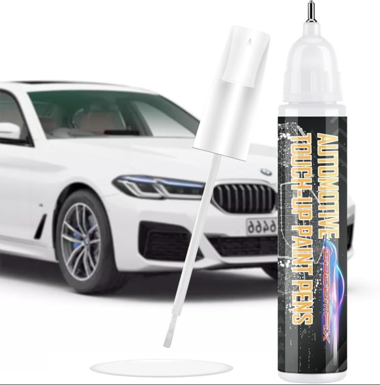 White Touch Up Paint For Cars, White Car Paint Touch Up Pen, Two-In-One Automotive Car Paint Scratch Repair, Car Scratch Remover