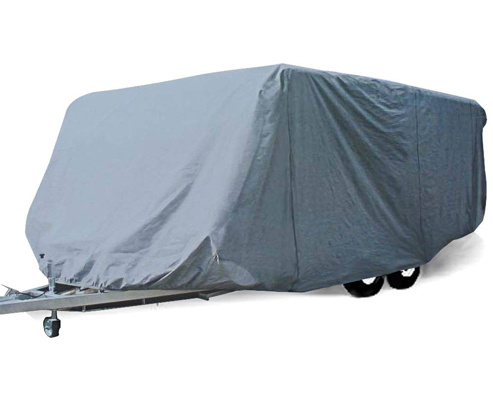 SavvyCraft Economic Guard Travel Trailer Camper Cover, Breathable RV Trailer Cover Fits 14 ft to 16 ft