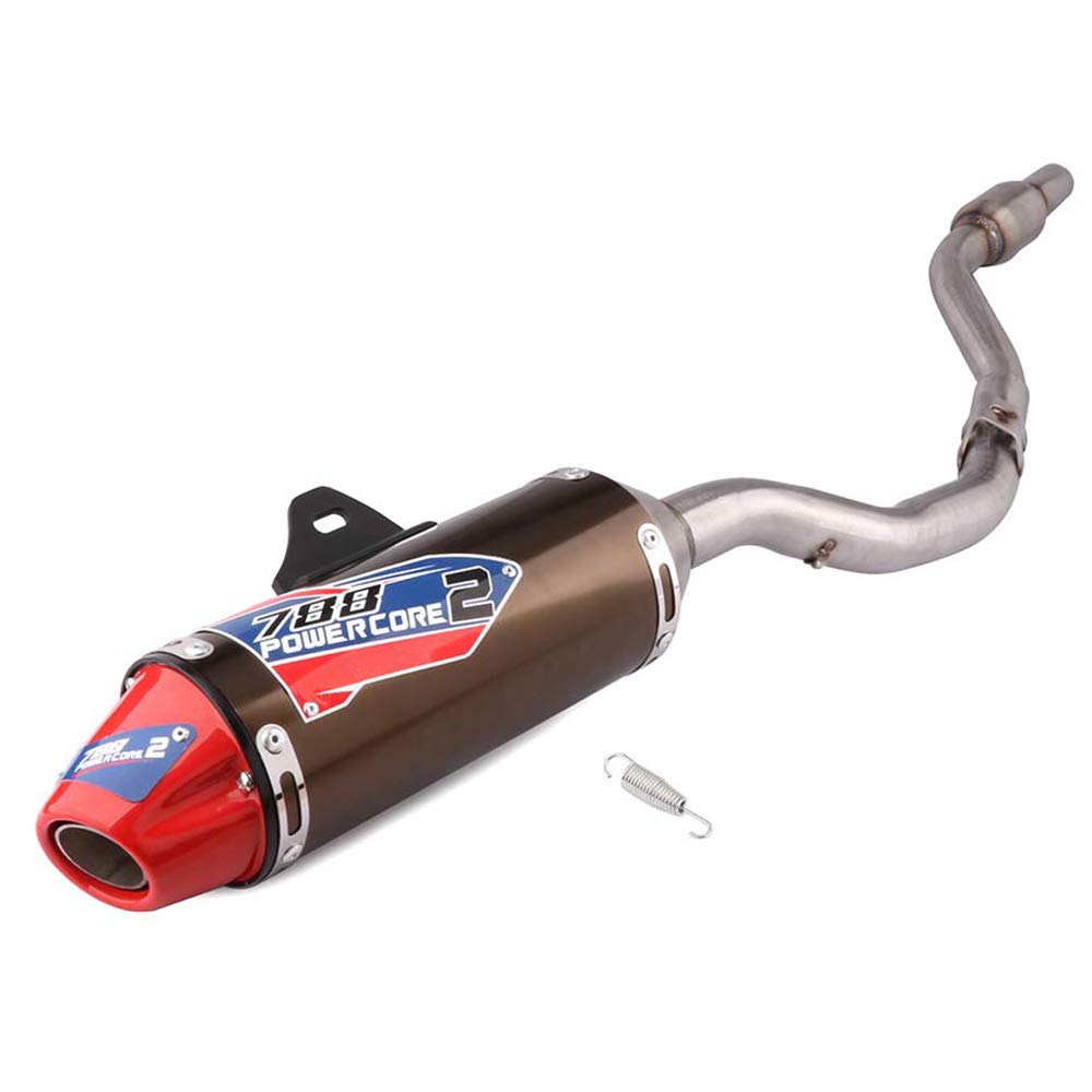 Jfg Racing Full Slip On Exhaust Muffler - Complete Exhaust For For Crf230F 2003 2004 2005 2006 2007 2008 2009 2010 2011 2012 201