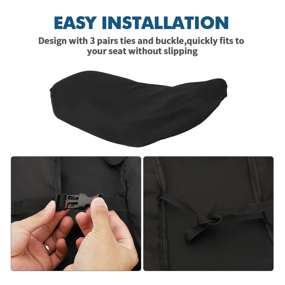 Motoqueen Atv Seat Covers Universal Waterproof-Resistant Cover Fits For Sportsman | Rancher | Foreman | Scrambler | Kodiak | Polaris Scrambler Etc