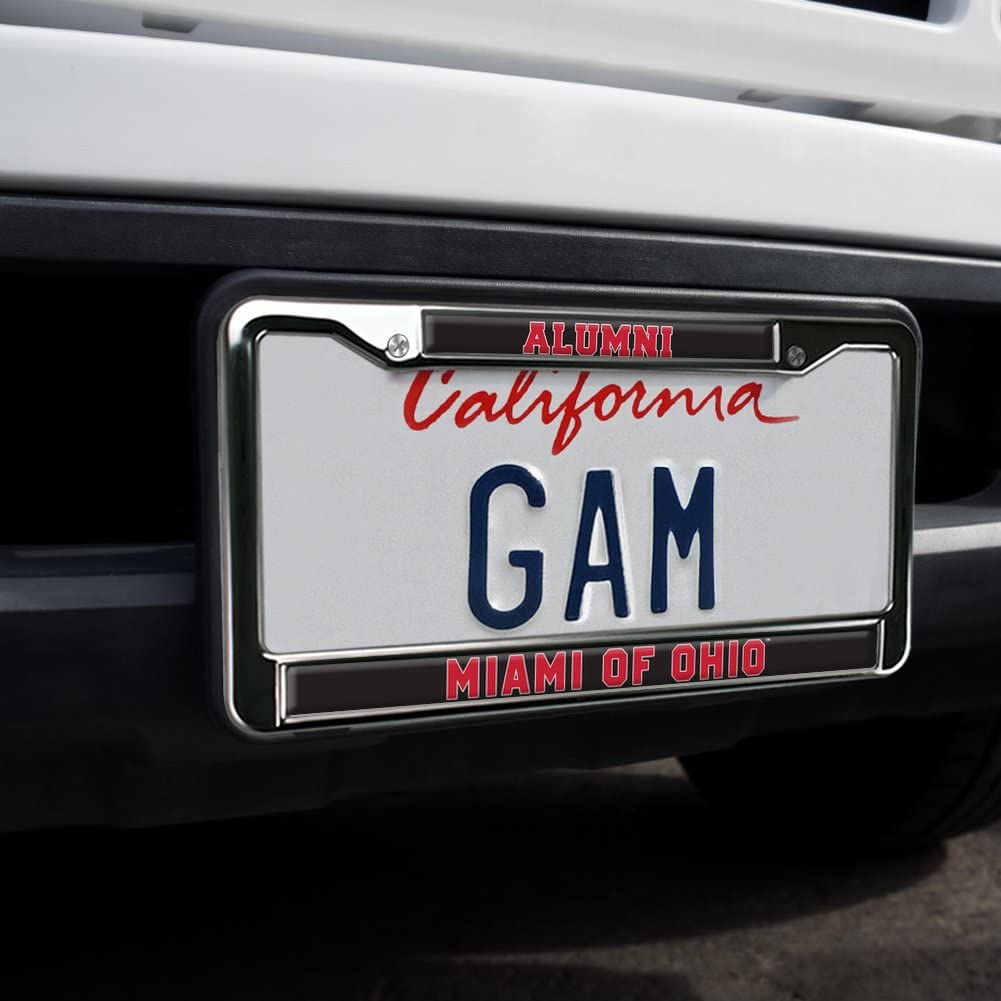 GRAPHICS & MORE Miami University Alumni Metal License Plate Frame - Full Size, One Size