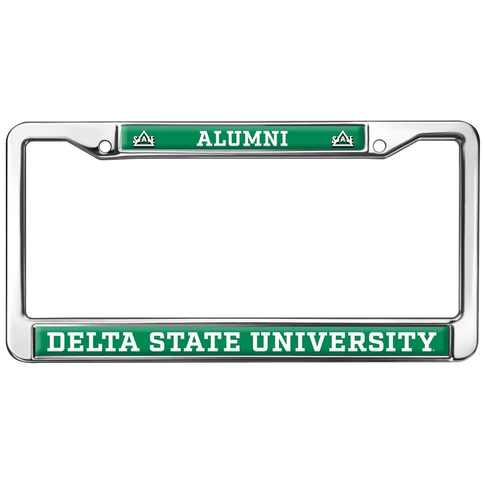 Delta State University Alumni Logo Full Size Standard License Plate Metal Frame