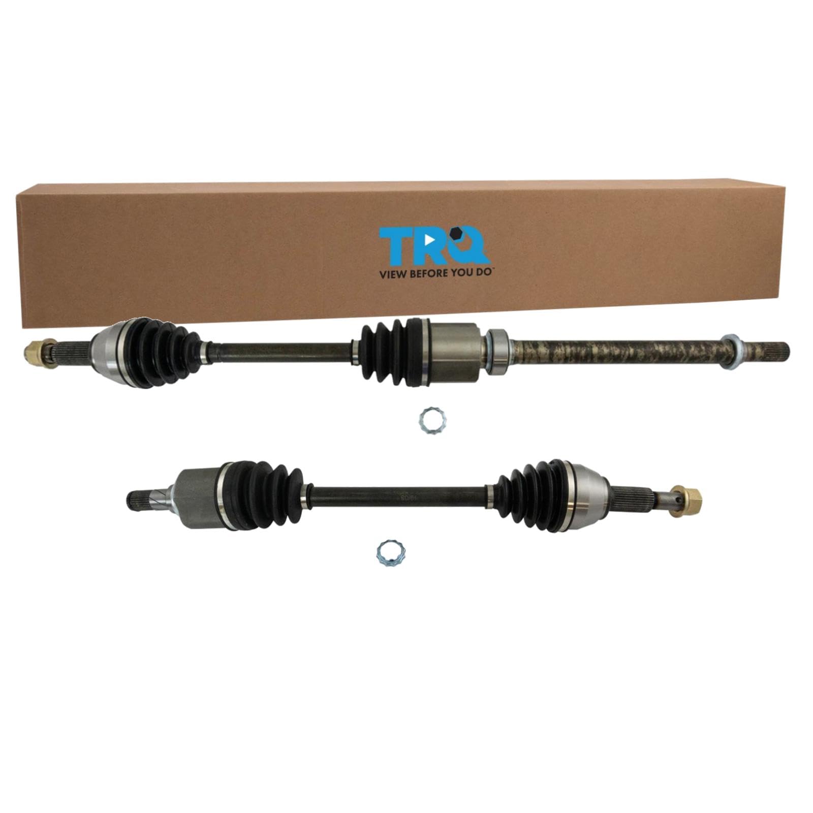 Trq Front Cv Axle Shaft Assembly Set Compatible With 2013-2018 Nissan Altima