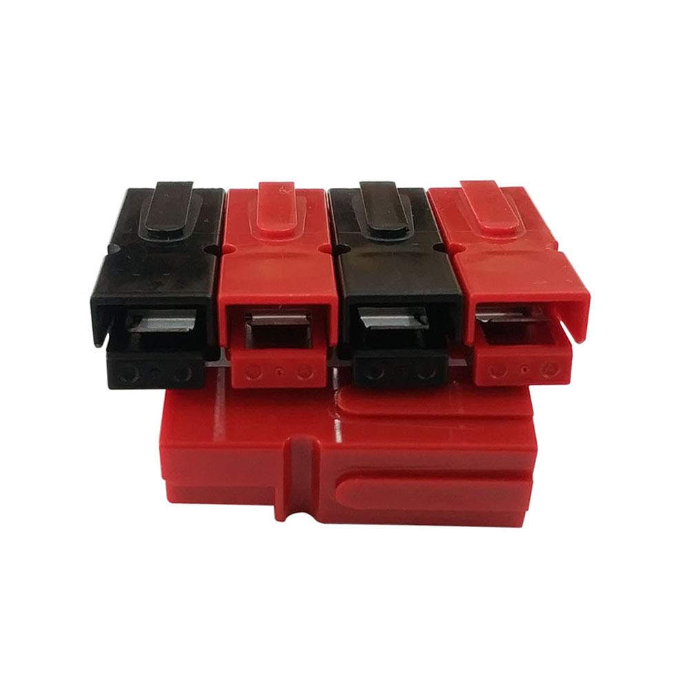 75 Amp Battery Connector Red Black and Contacts Modular Power Supply 3 Pairs (6AWG)