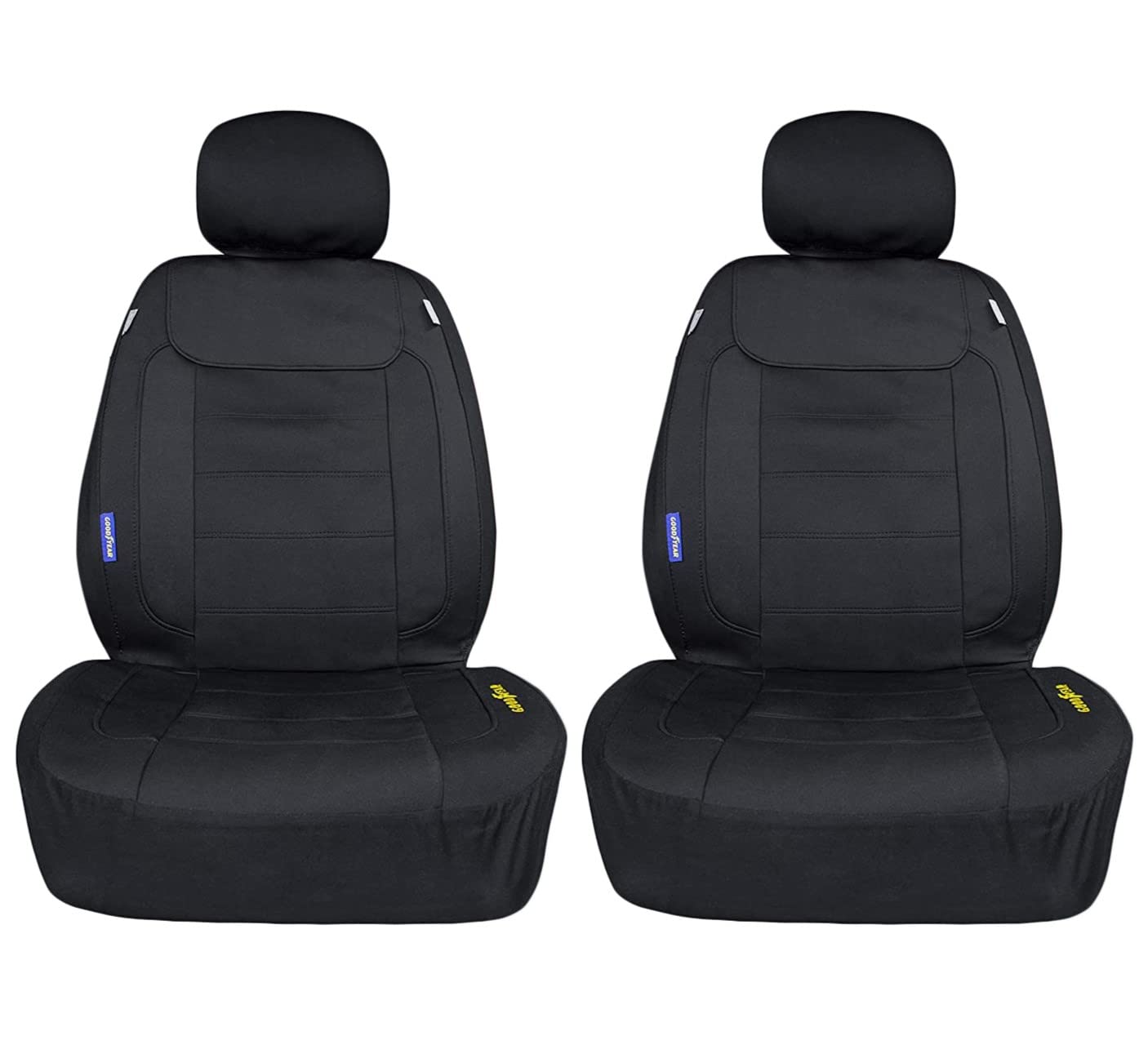 Goodyear [2 Pack Water Resistant Car Seat Cover, 100% Pure Neoprene Fabric for Maximum Protection, Fits Most Cars, Side Airbag C