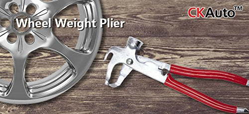 Ckauto Wheel Balancing Weight Plier Hammer Tool, Wheel Weights Clip On