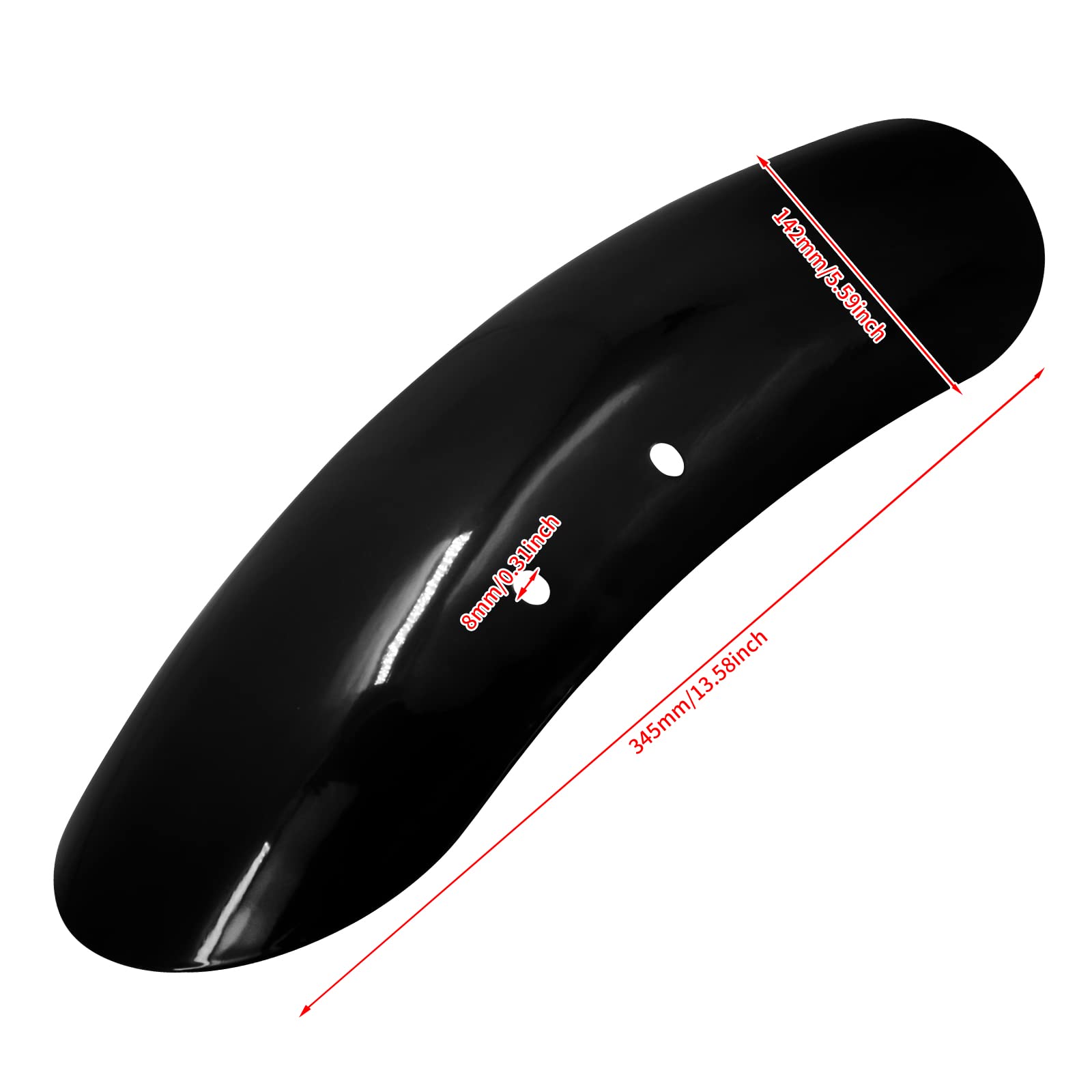 Hdbubalus Motorcycle Short Front Fender Mudguard Fit For Harley Sportster Forty Eight Xl1200X 2010-2020 Gloss Black