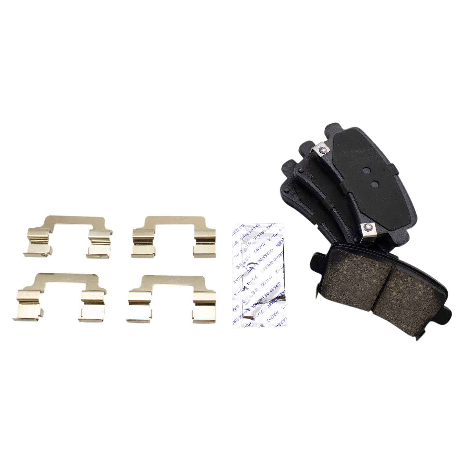 Trq Rear Brake Pad & Rotor Kit Brake Pads Brake Rotor Ceramic Compatible With 2012-2016 Buick Lacrosse 2011-2017 Regal 2013-2015