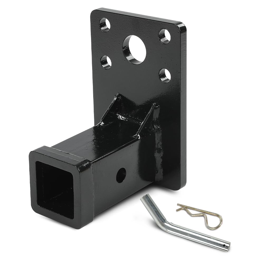 PIT66 2 Steel Receiver Hitch with Hitch Pin Compatible with Hmmwv Humvee Military M998 M151A1