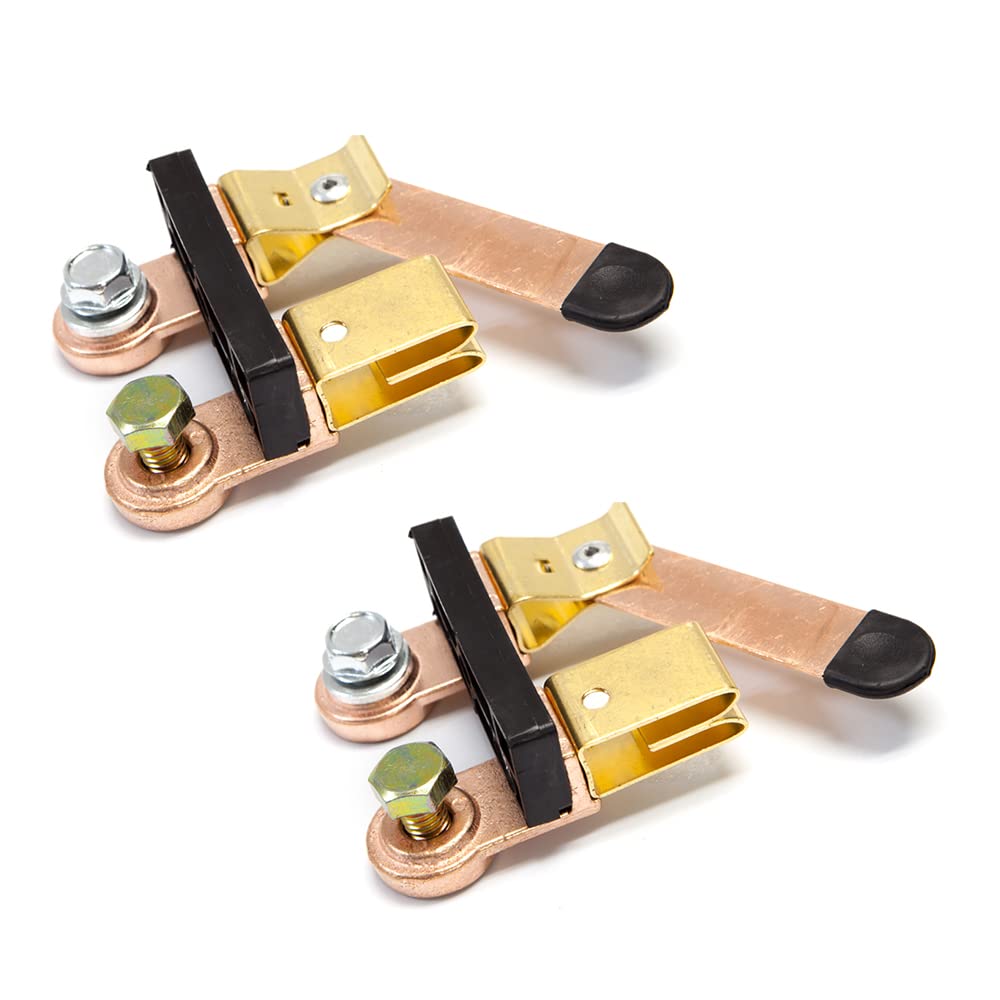 2Pcs Side Post Battery Disconnect Switch 12V / 24V 250/750 Amps Knife Blade Isolator Power Cutoff Switch For Marine Car Boat Rv