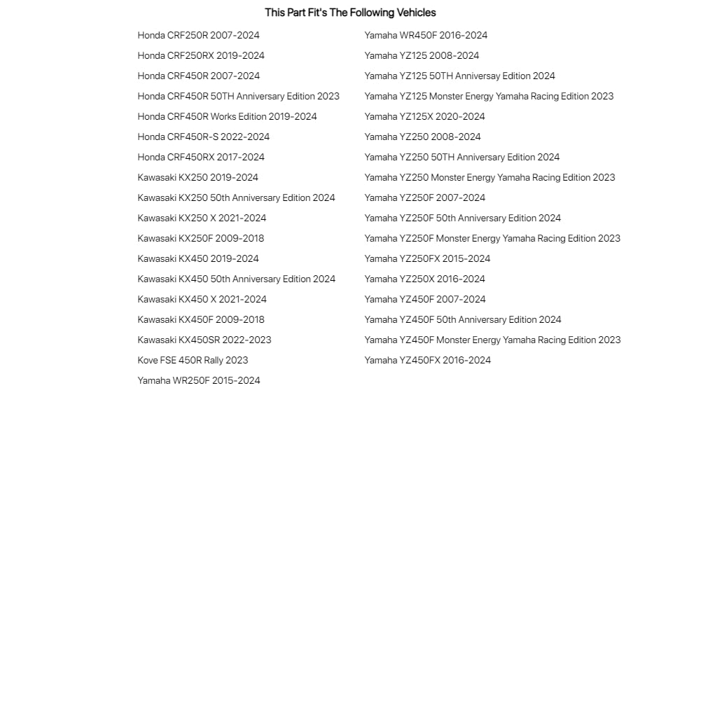 Acerbis Chain Guide Block 2.0 Bottom Insert Replacement Blue For Yamaha Yz450F 2007-2018