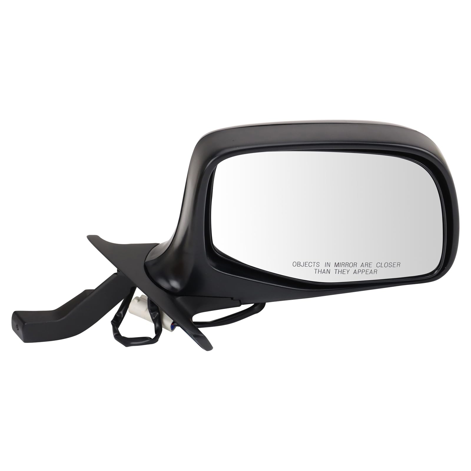 Trq Right Mirror Power With Black Cover Passenger Side Compatible With 1992-1996 Ford Bronco 1992-1997 F-150 Fo1321116