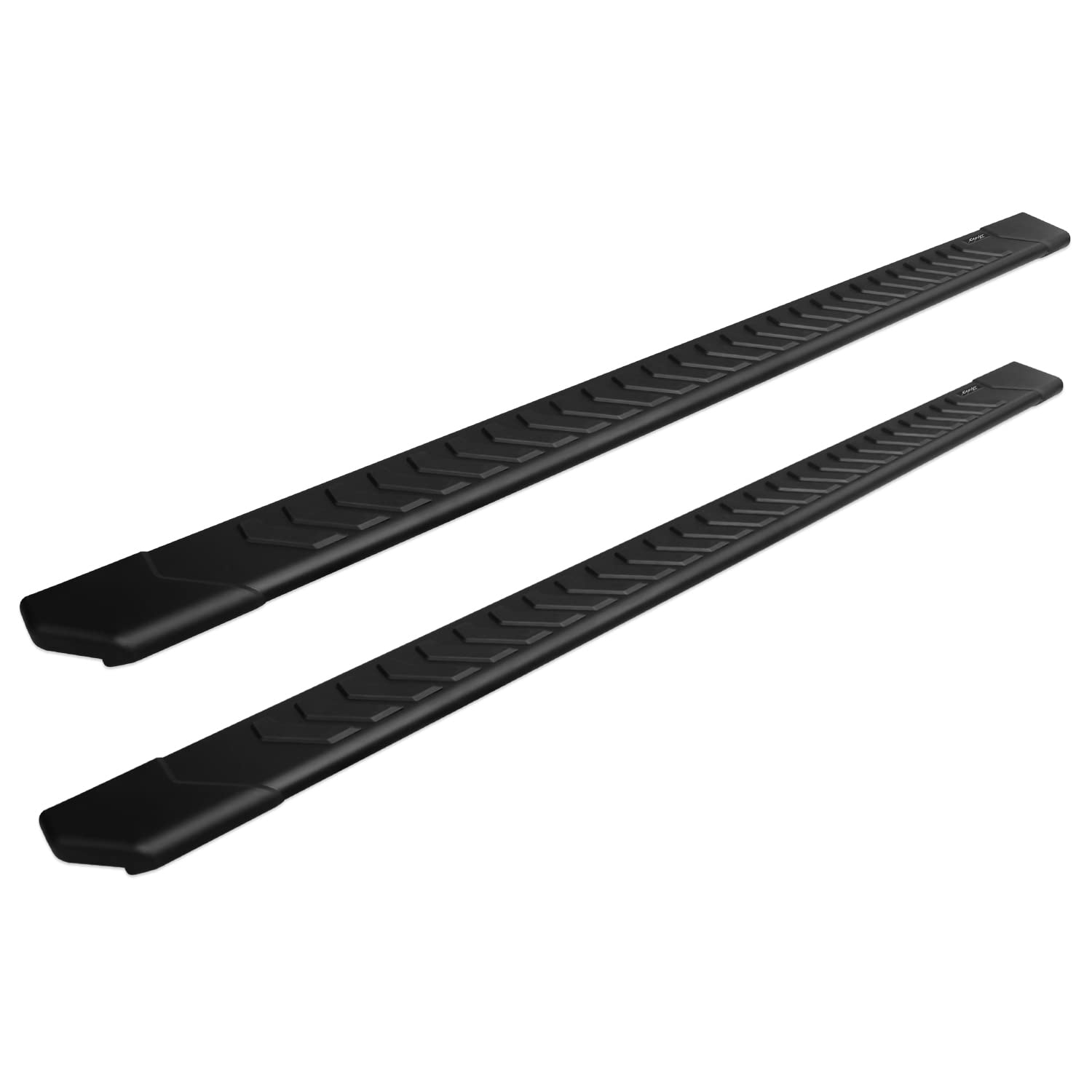 Raptor Series Running Boards Steps 5In Oem Style Full Tread Black Aluminum For Crew Cab 2019-2025 Silverado Sierra 1500 And 2020-2025 2500/3500 Hd