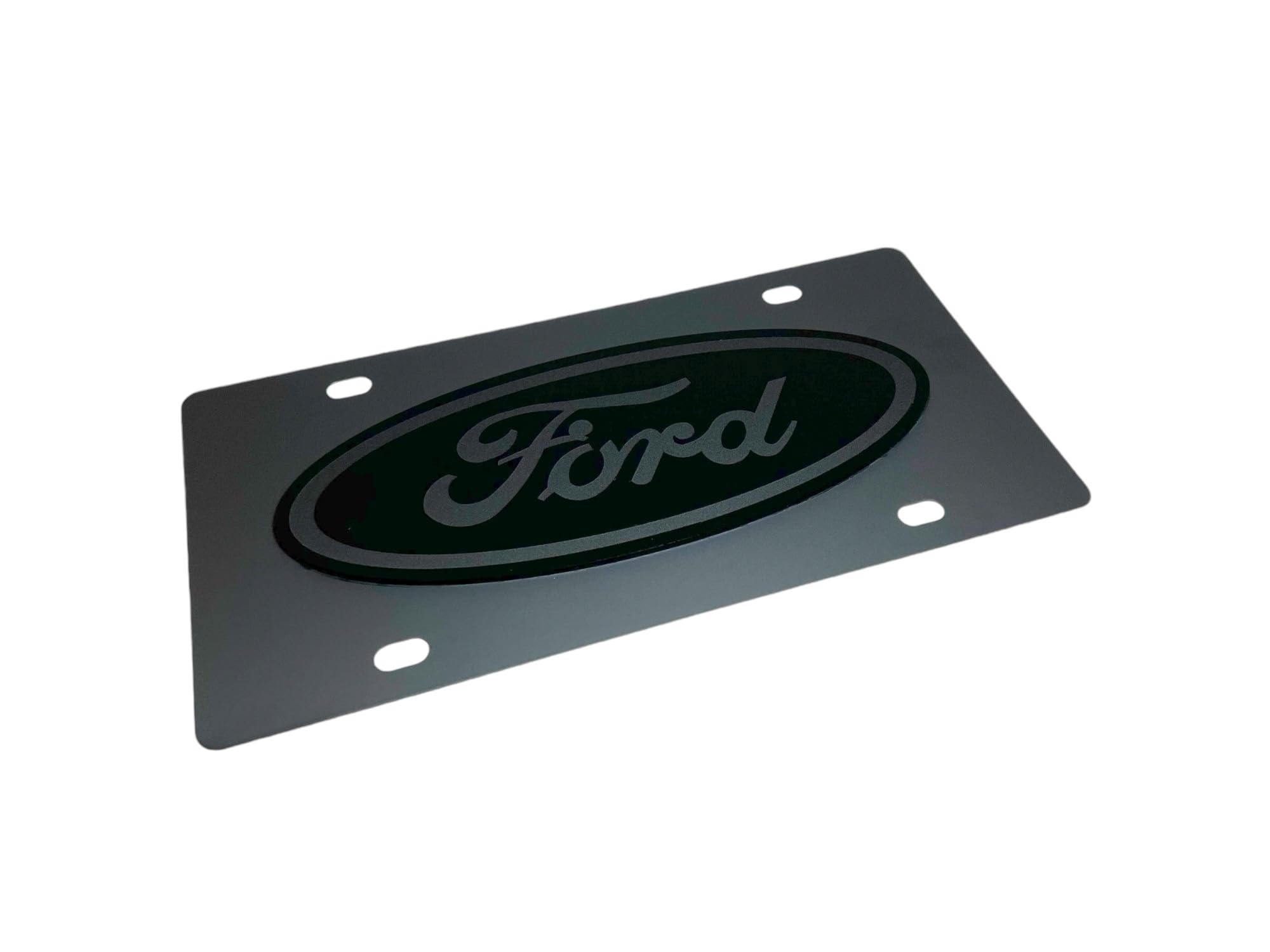 Ford Eurosport Daytona- Compatible Oval On Carbon Steel License Plate