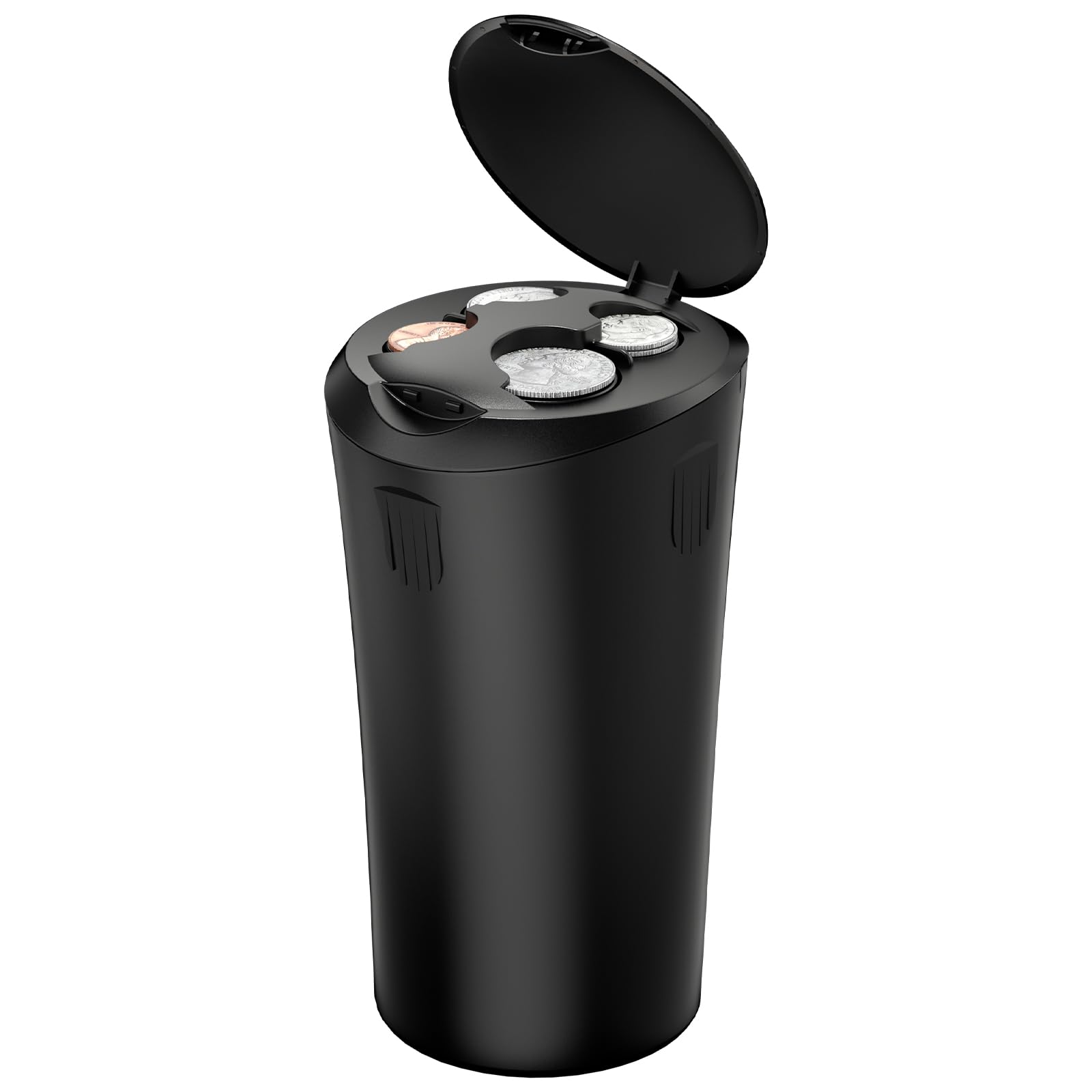 JOYTUTUS Coin Holder for Car, Larger-Capacity Car Change Holder Organizer, Universal Car Coin Holder for Cup Holder, Coin Dispen