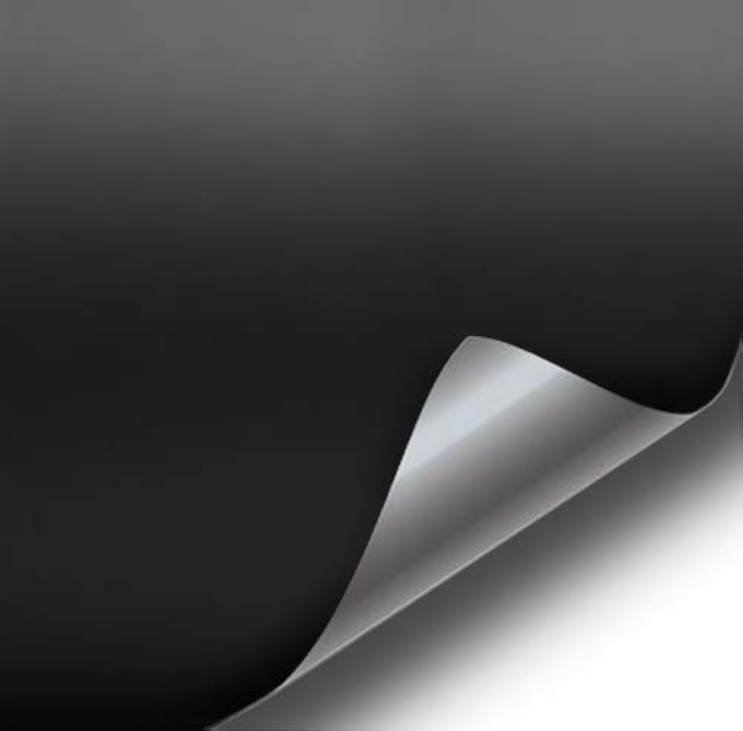 Satin Flat Matte Stealth Jet Black 5Ft Vinyl Wrap Roll With Air Release Technology (5Ft X 1Ft)