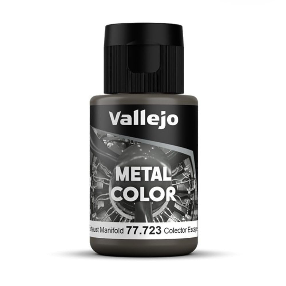 Vallejo - Metal Color | Exhaust Manifold 32 Ml (1.08 Fl.Oz.) | Faithfully Reproduce Different Metallic Finishes