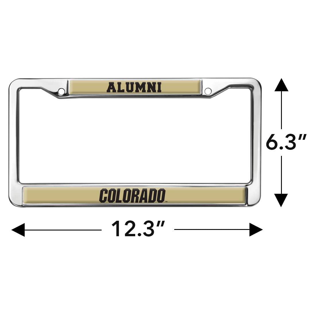 University of Colorado Alumni Logo Full Size Standard License Plate Metal Frame