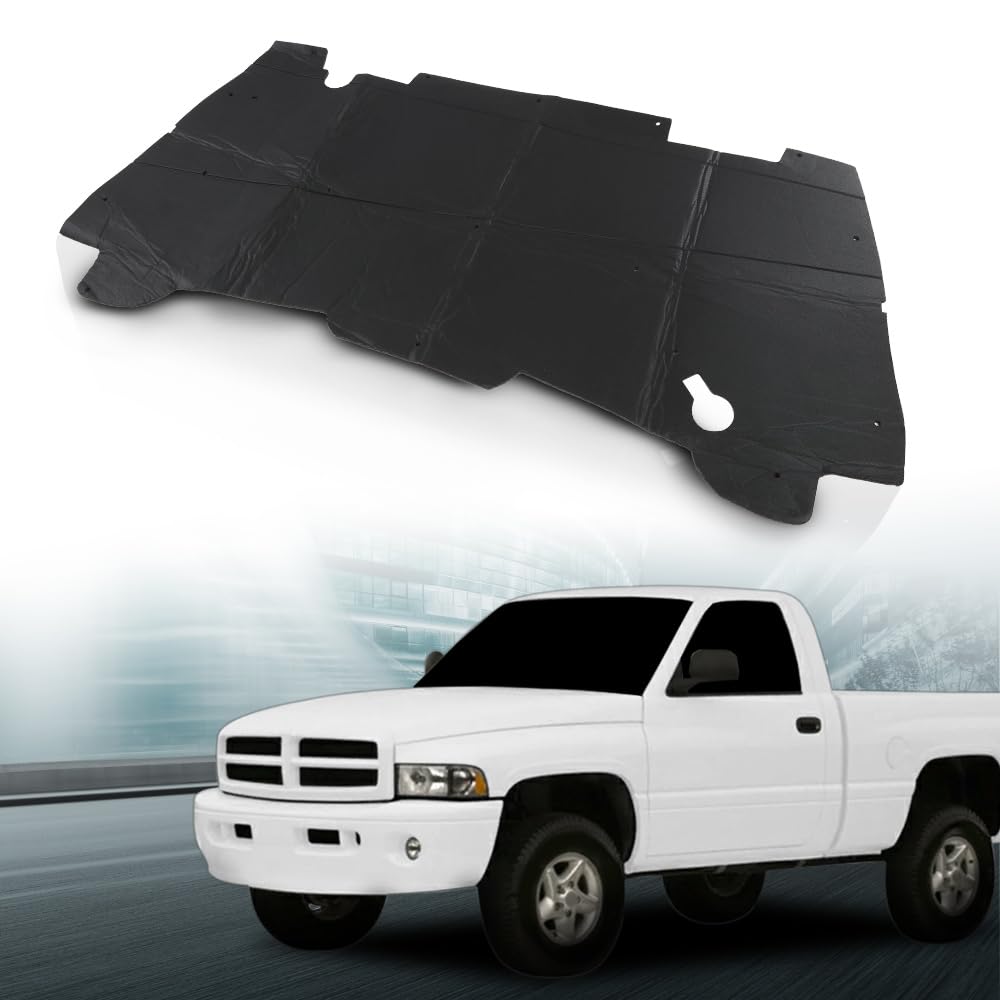 LQI Hood Insulation Pad with Clips Compatible with Dodge Ram 1500 1994-2001, Not Fit Durango Or Dakota, Not Fit for Diesel