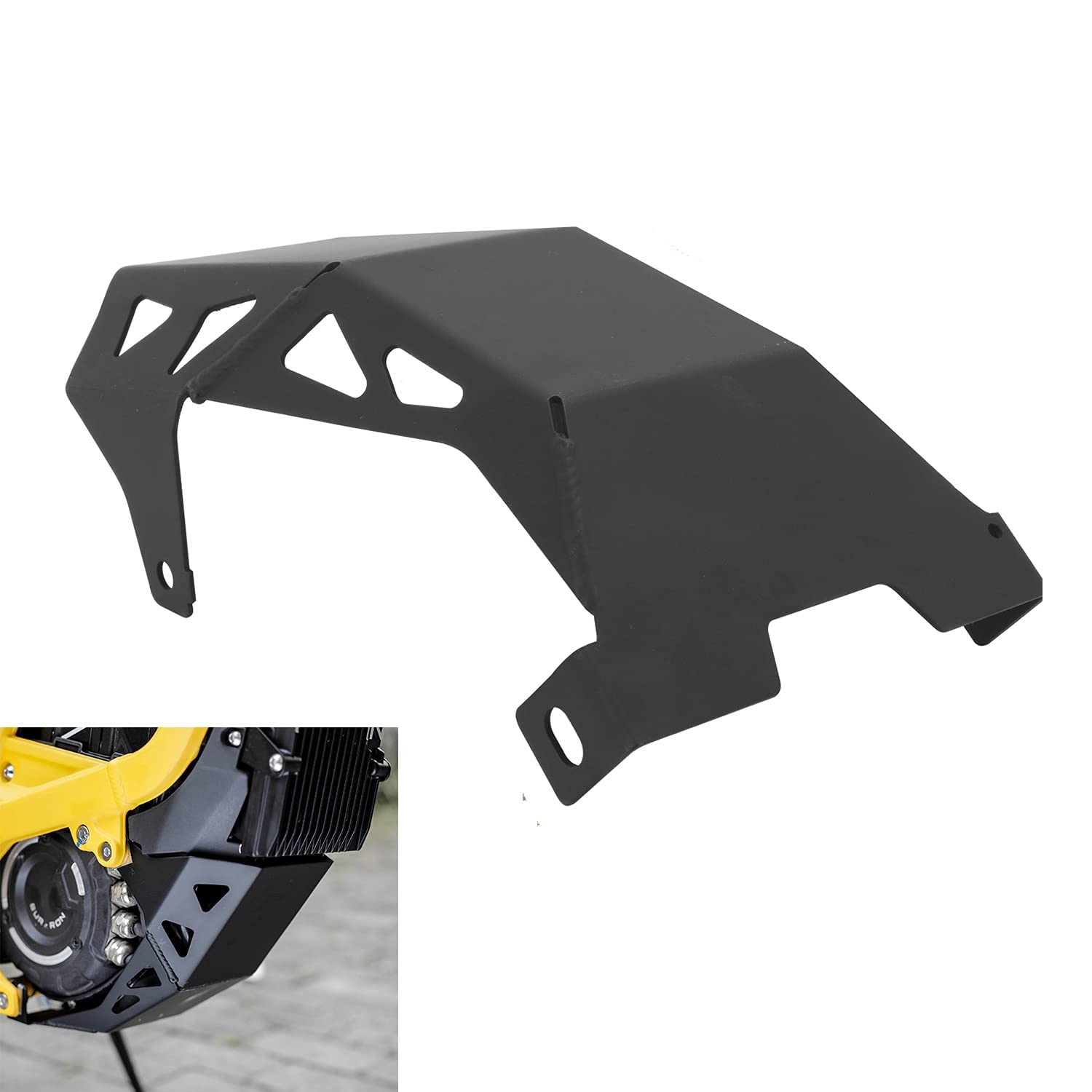 JFG RACING Skid Plate for Surron Light Bee,Engine Bash Guard Chassis Cover for for Electric Dirt Bike Surron Light Bee X/Surron 