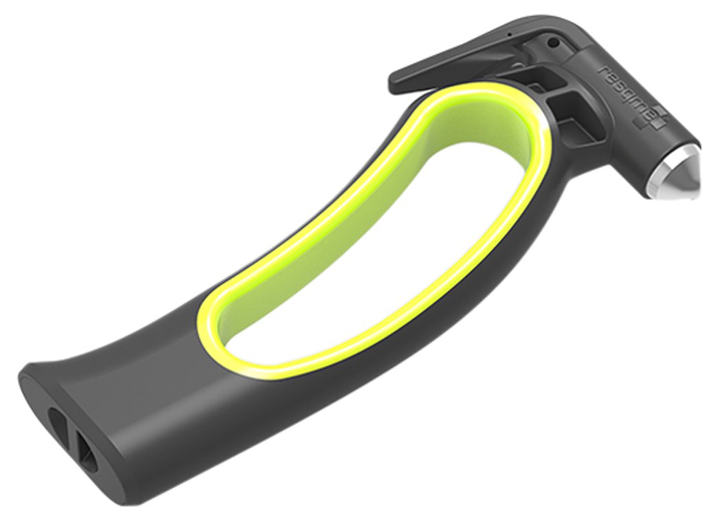 Resqhammer, Ultimate Safety Hammer, Seat Belt Cutter and Window Breaker, Emergency Family Car Escape Tool, Portable and Compact,