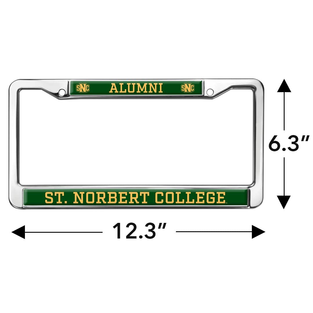 St. Norbert College Alumni Logo Full Size Standard License Plate Metal Frame