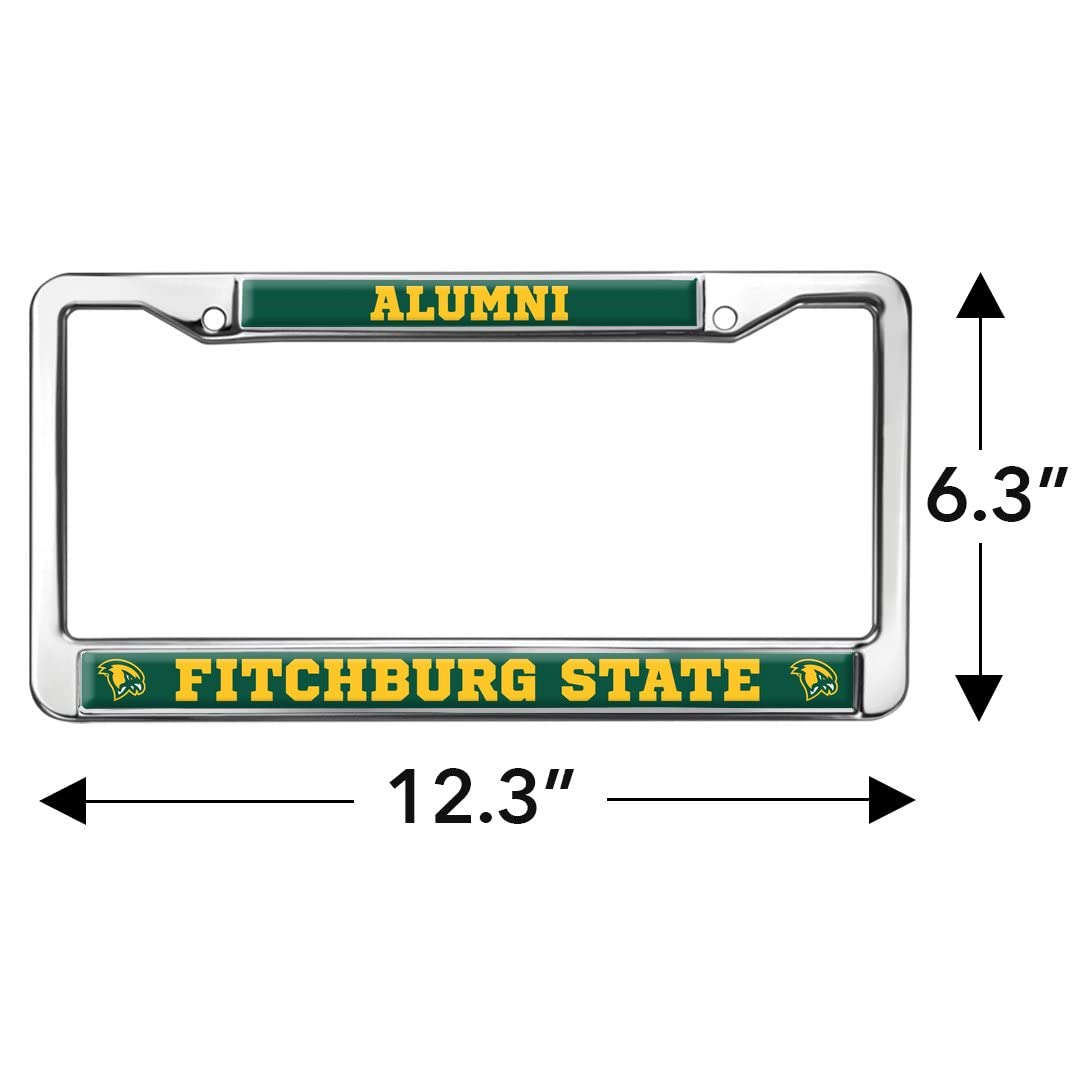 Fitchburg State Alumni Logo Full Size Standard License Plate Metal Frame