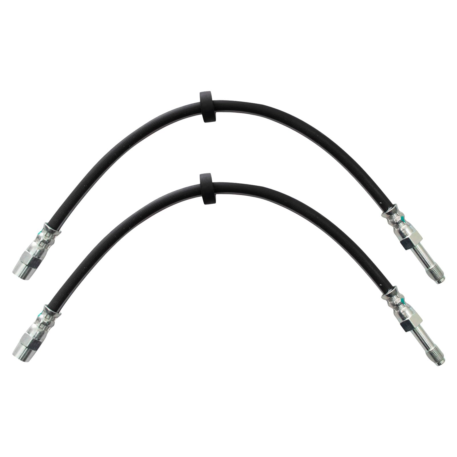 Trq Front Brake Hose Set Compatible With 2001-2002 Volvo V70 2003-2007 Xc70